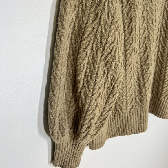 DOEN Sz S Sacha Wool Pullover Sweater in Oatmeal Tan - Picture 5 of 12